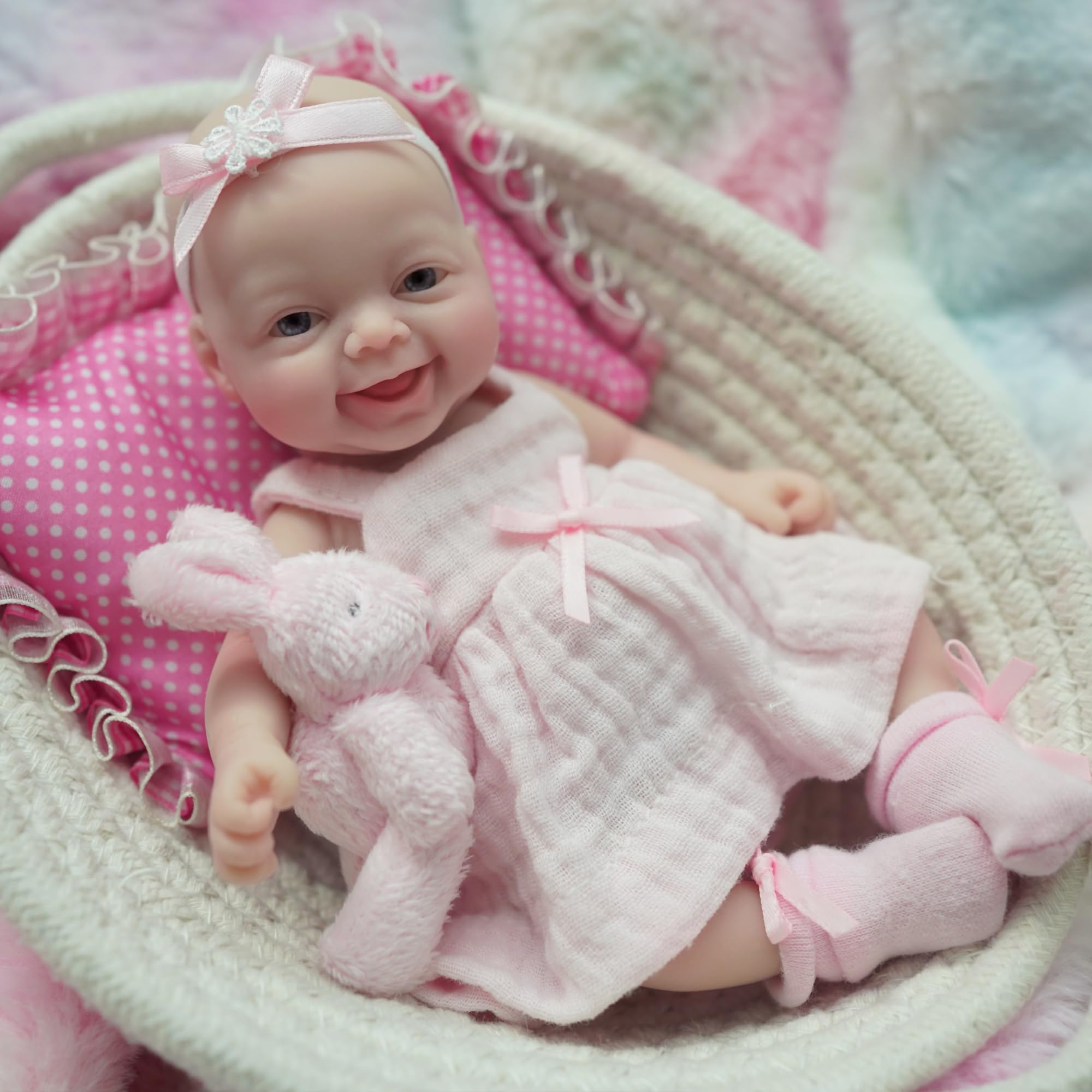 7 Inch Miniature Silicone Full - Reborn Baby Doll Silicone Realistic review and price