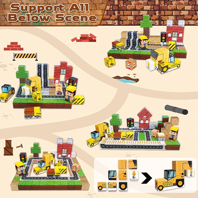 100PCS Magnetic Blocks, Magnet - Magnetic Building Tiles Set 100Pcs review and price