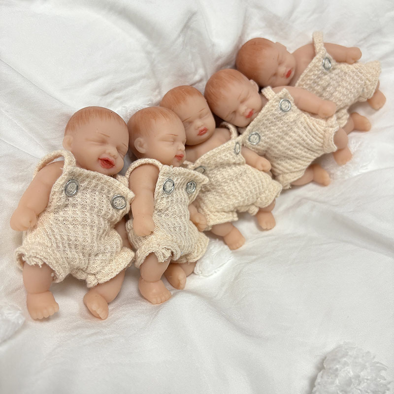 5pcs/set 4inches Handmade High - Reborn Baby Doll Silicone Realistic review and price