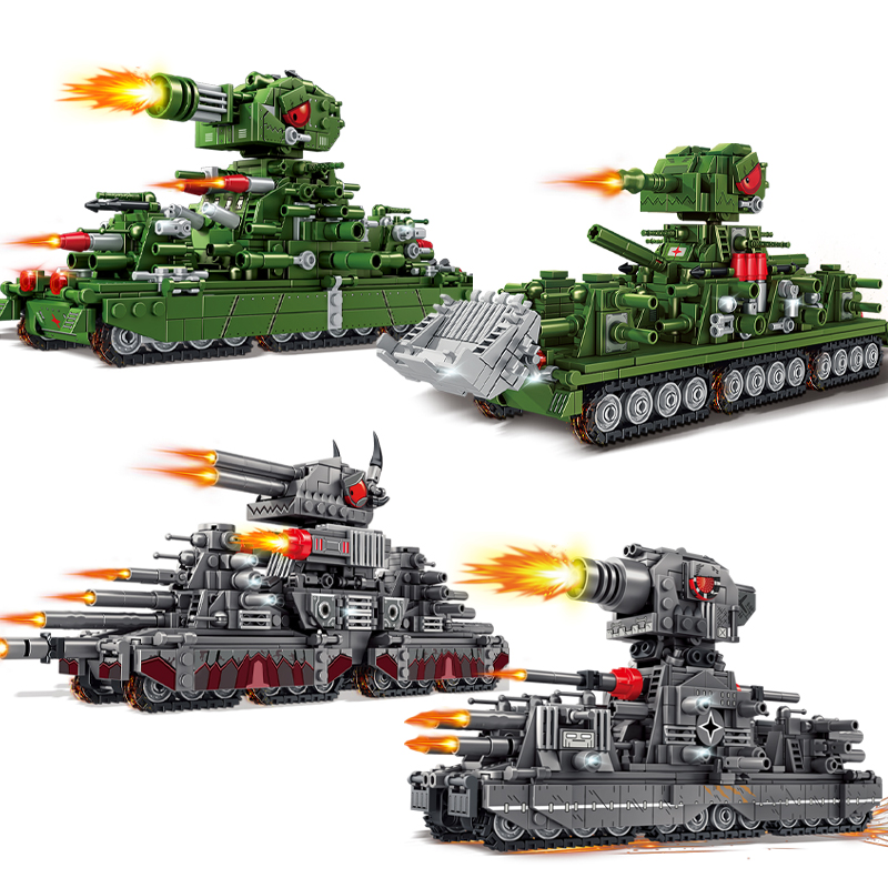 Tank World Cartoon Model Muild - Lego Compatible Military Tank review and price