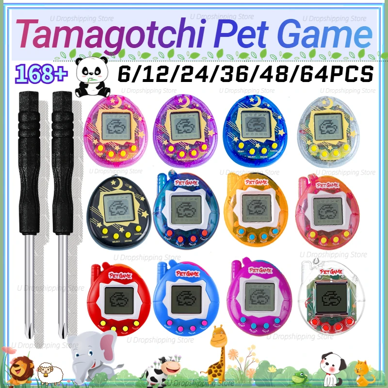 64-6PCS Virtual Pet Keychain T - Tamagotchi Electronic Pet Virtual review and price