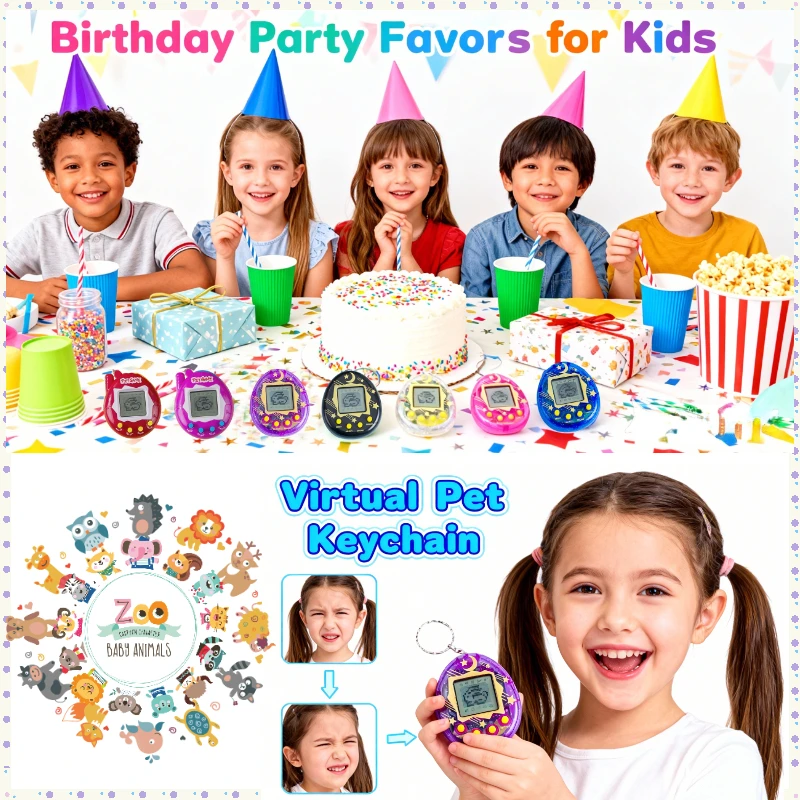 64-6PCS Virtual Pet Keychain T - Tamagotchi Electronic Pet Virtual review and price