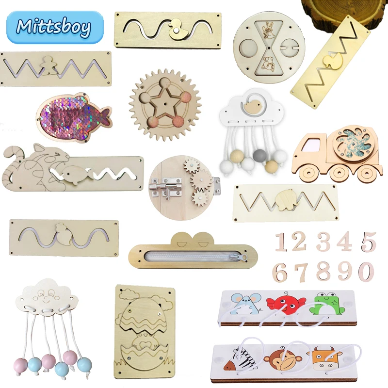 DIY Busy Board Montessori Educ - Montessori Wooden Busy Board Toddler review and price