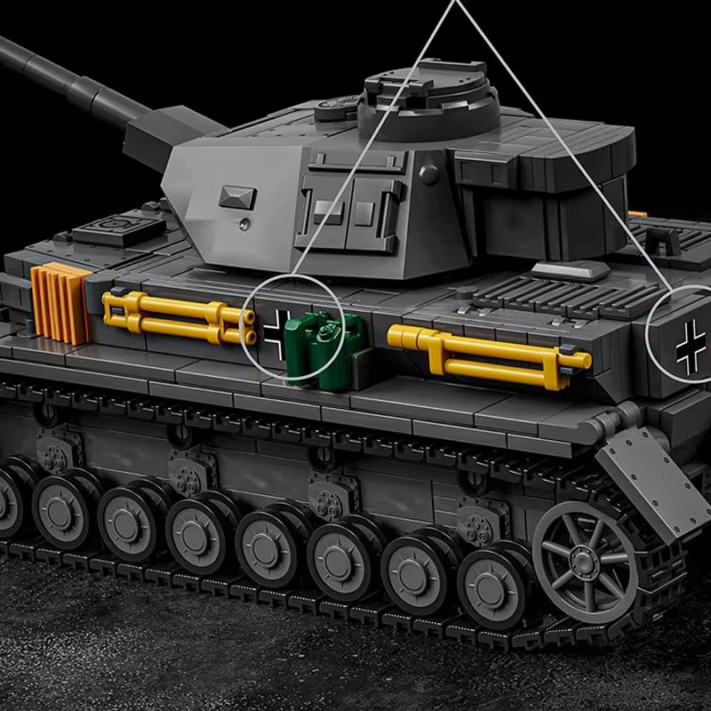 1419 PCS 1:28 GER DE Panzer IV - Lego Compatible Military Tank review and price