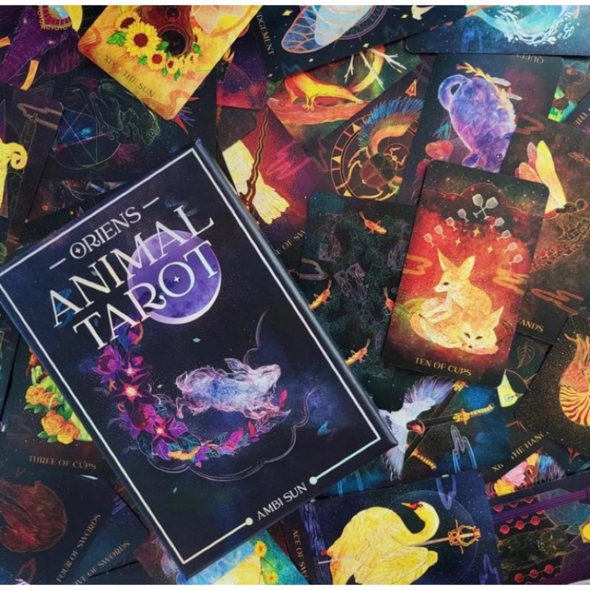 12x7 Cm Oriens Animal Tarot 78 - Tarot Cards Deck With Guidebook review and price