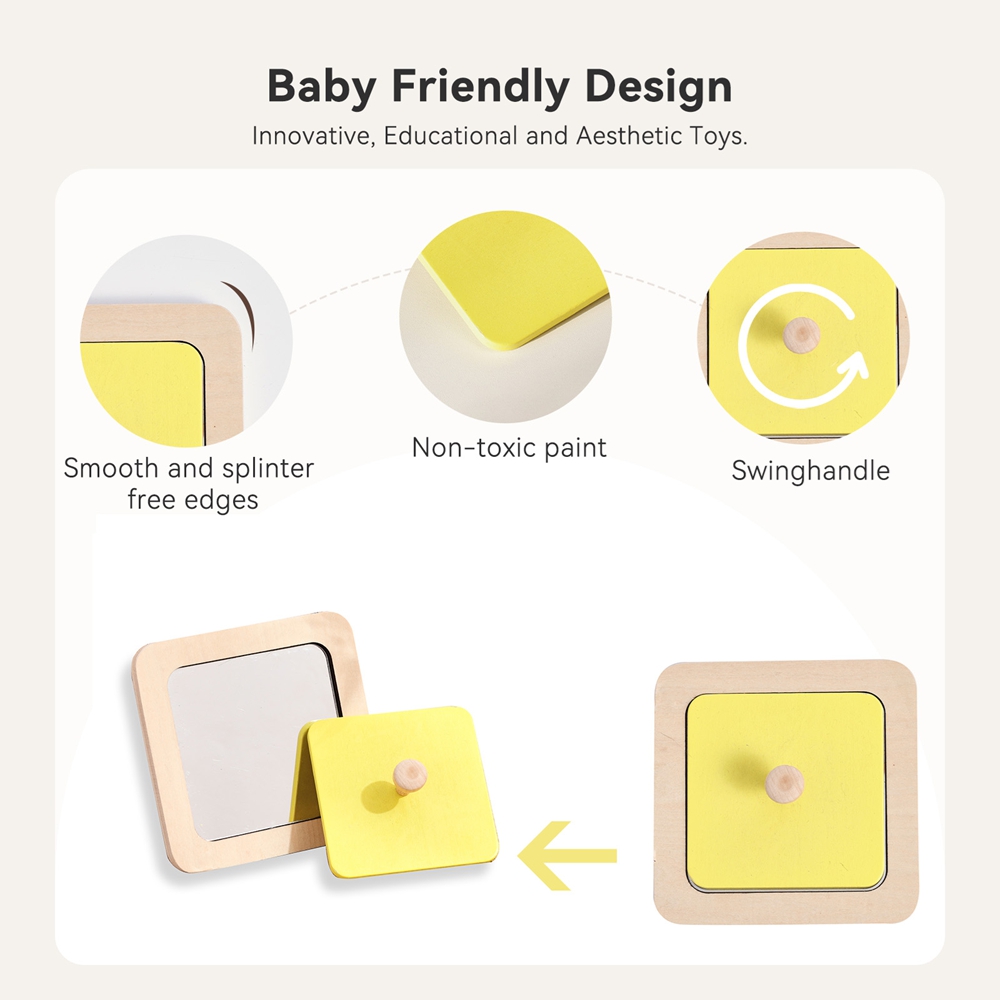 Montessori Wooden Mirror Puzzl - Montessori Wooden Busy Board Toddler review and price