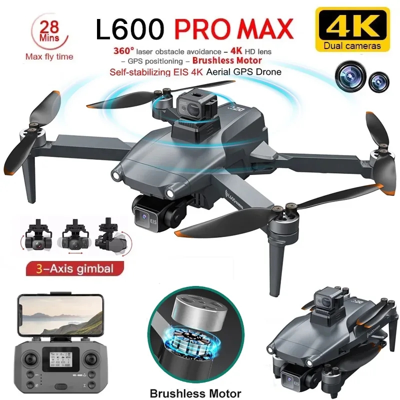 L600 PRO MAX GPS Drone Profess - Fpv Brushless Rc Drone 4K review and price