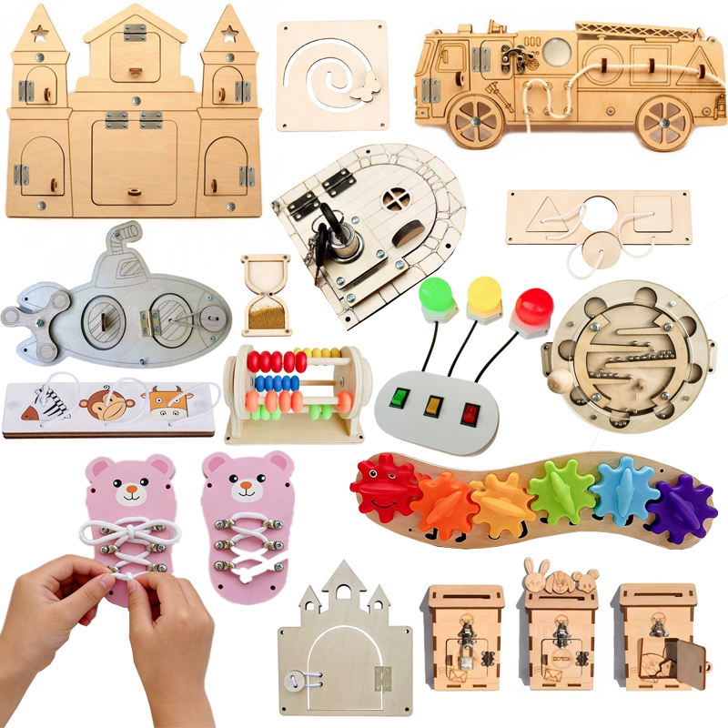DIY Montessori Busy Board Wood - Montessori Wooden Busy Board Toddler review and price