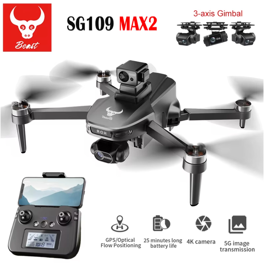 SG109 MAX2 Professional FPV 8K - Fpv Brushless Rc Drone 4K review and price