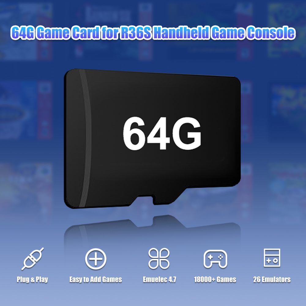 64G Game TF Card for R36S Vide - Retro Handheld Game Console R36S review and price
