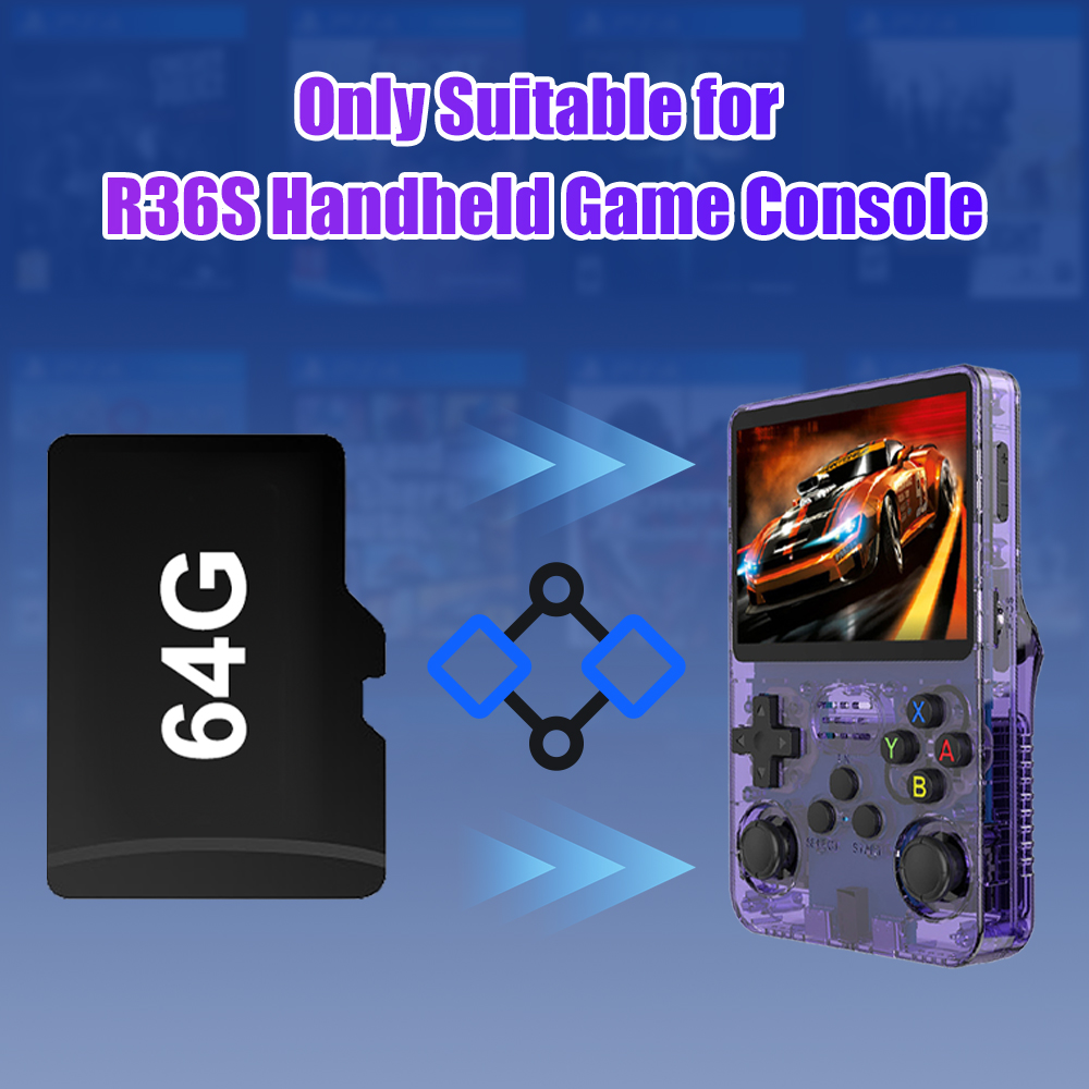 64G Game TF Card for R36S Vide - Retro Handheld Game Console R36S review and price