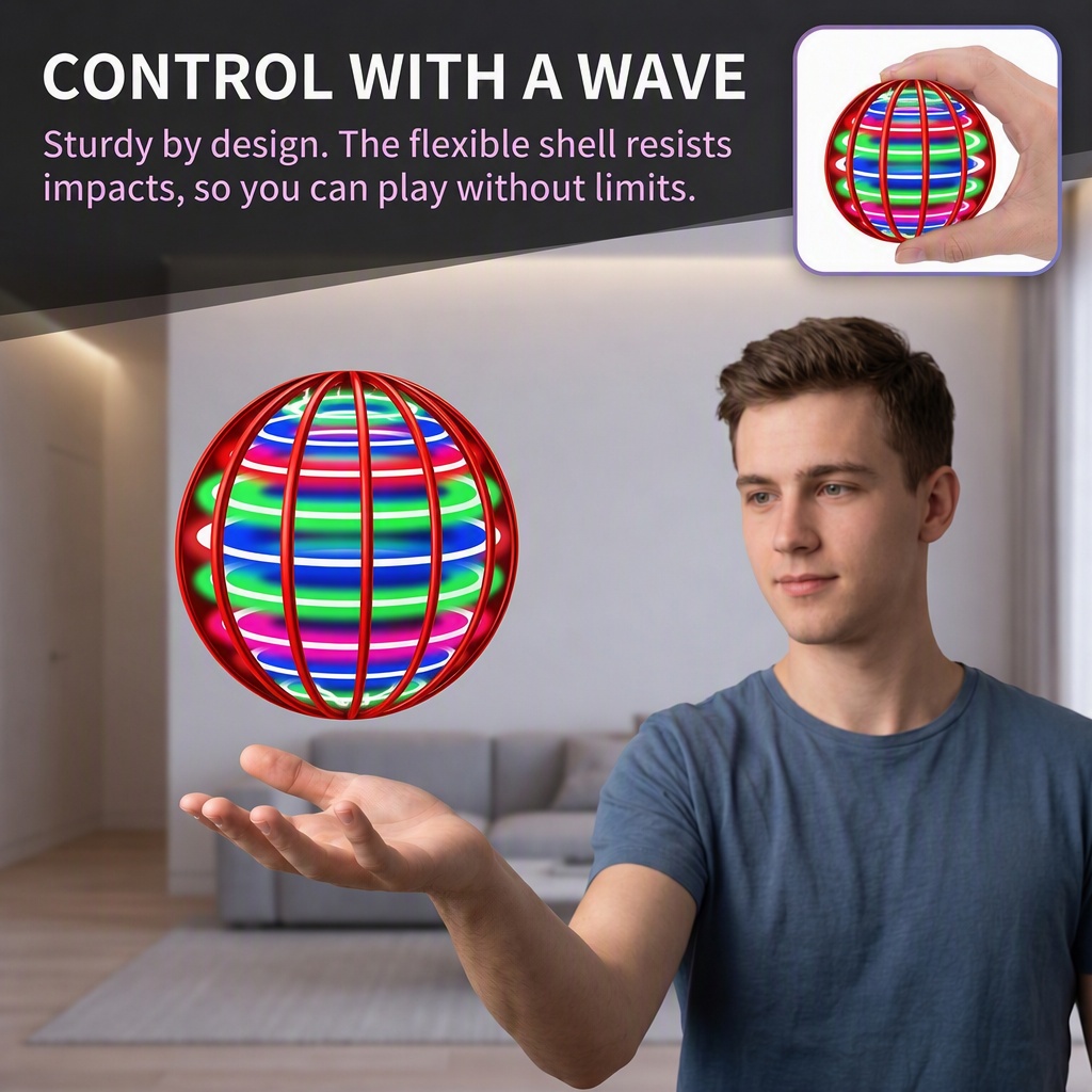 Magic Hand Control Flying Ball - Stem Solar Robot Kit For Kids review and price