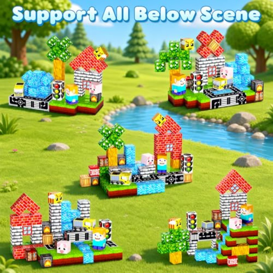 100PCS Magnetic Blocks, 0.8 in - Magnetic Building Tiles Set 100Pcs review and price
