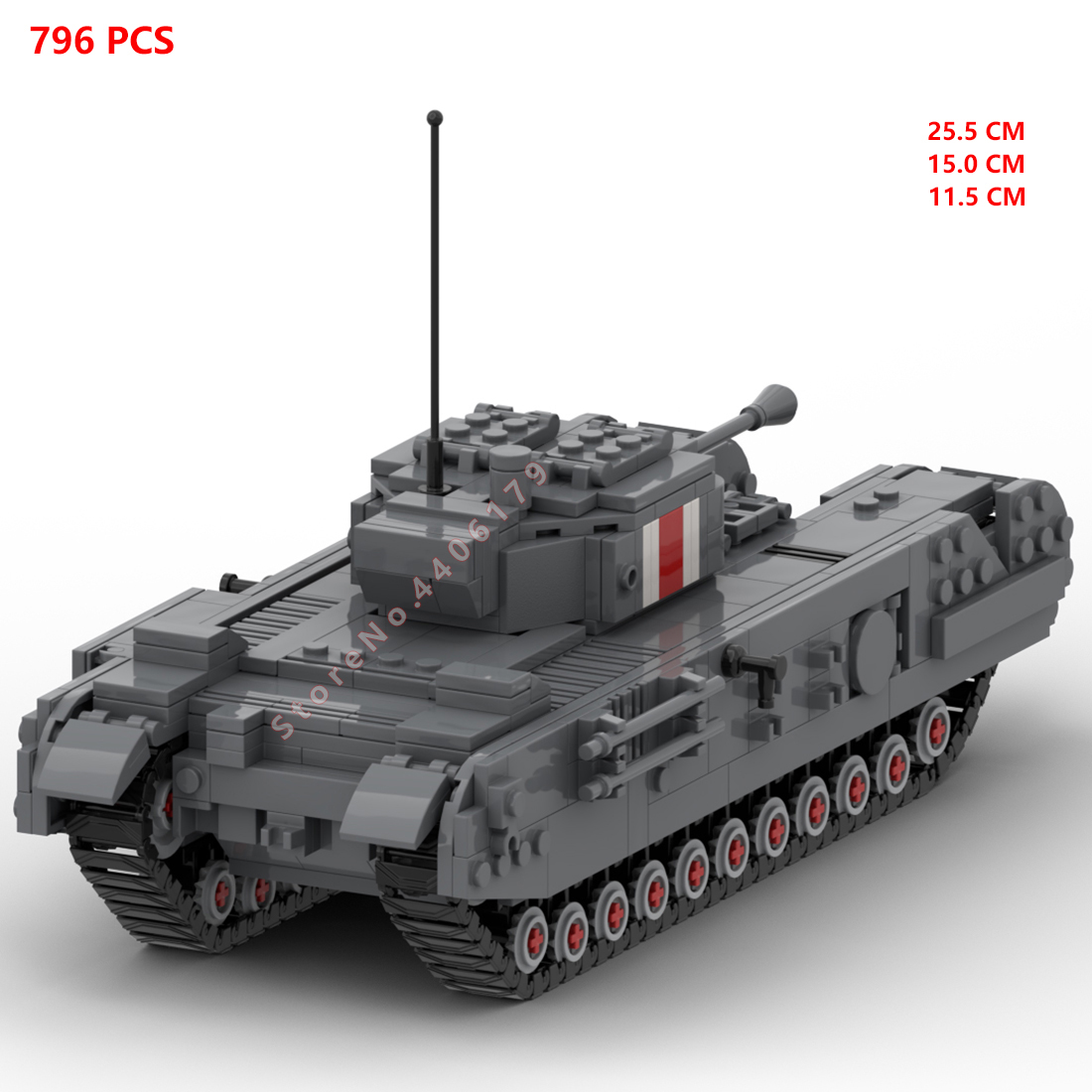 hot military WWII UK Army Chur - Lego Compatible Military Tank review and price