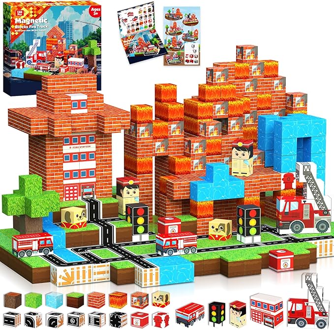 Magnetic Blocks 100 PCS Build  - Magnetic Building Tiles Set 100Pcs review and price