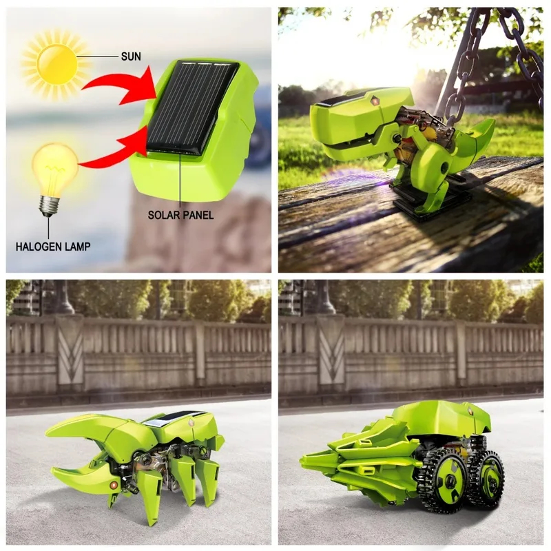 3-in-1 Solar Robot Kit, Dinosa - Stem Solar Robot Kit For Kids review and price