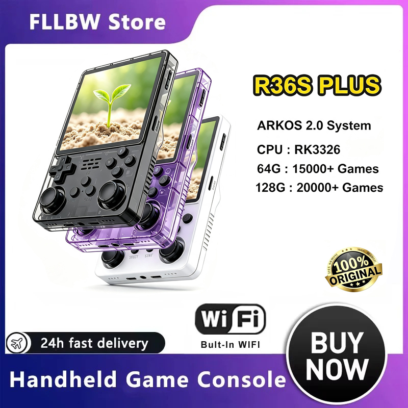 FLLBW Original Arkos R36s Plus - Retro Handheld Game Console R36S review and price