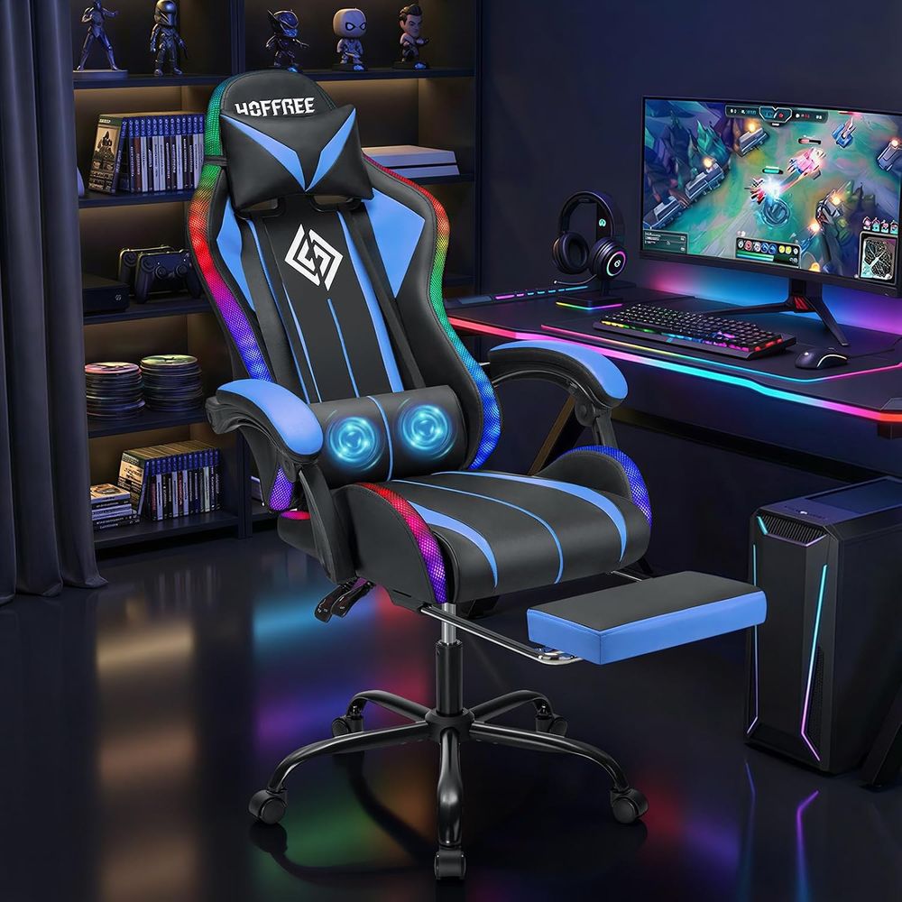 LED Gaming Chair with Massage  - Video Games review and price