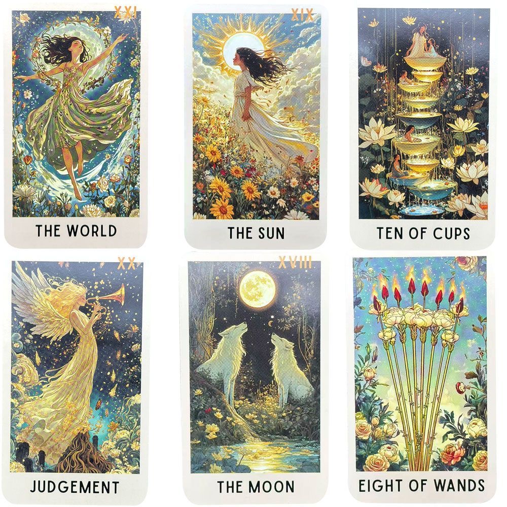 78 Enigmatic Bloom Tarot Cards - Tarot Cards Deck With Guidebook review and price