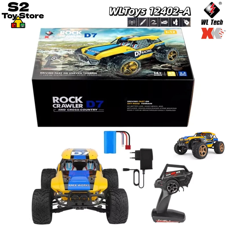 Wltoys 12402-A D7 Rock Crawler - Rc Drift Car 1 24 Scale 4Wd review and price