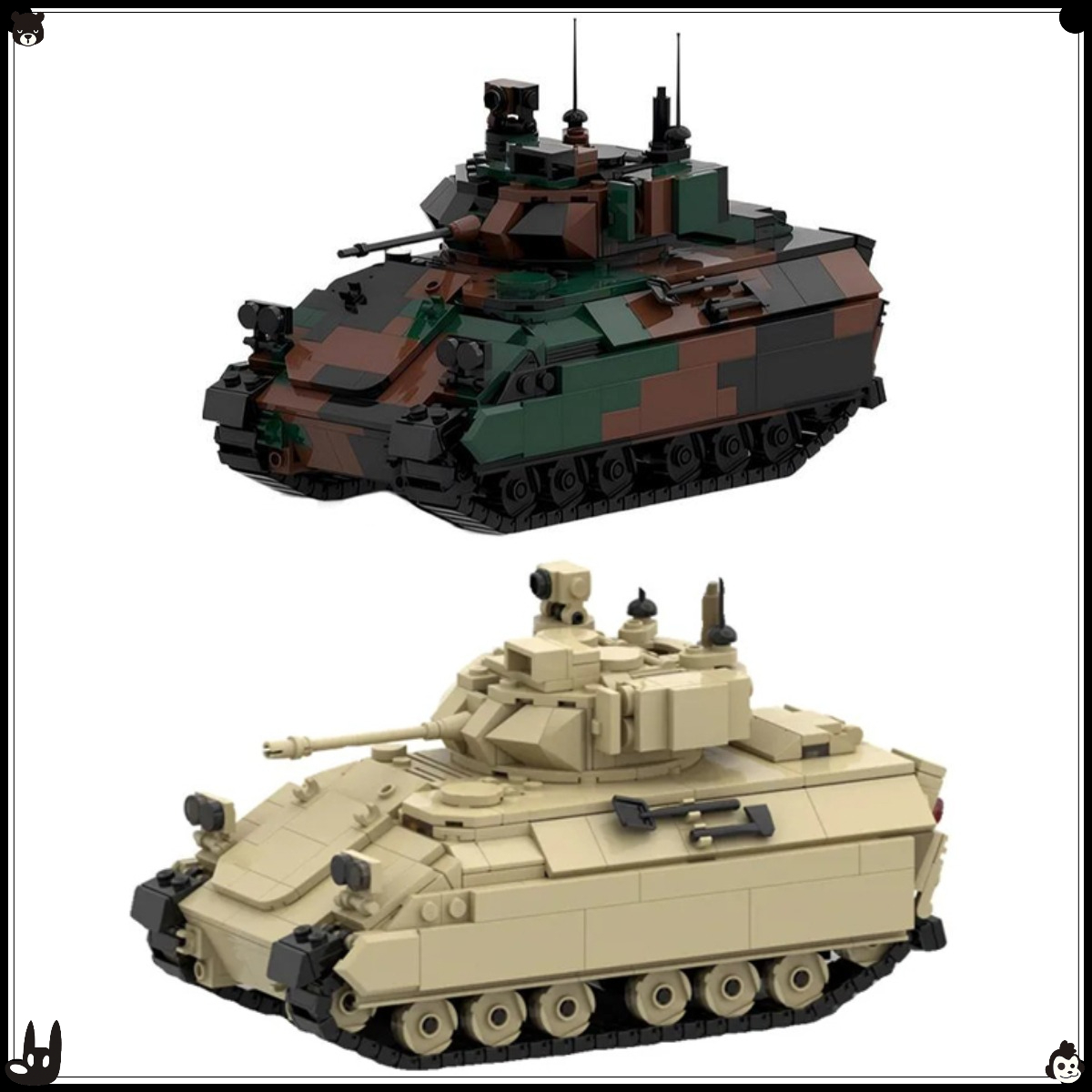 MOC Military Series Tracked Ar - Lego Compatible Military Tank review and price