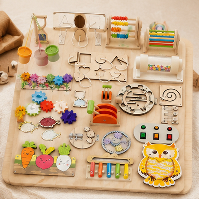 Premium Montessori Busy Board  - Montessori Wooden Busy Board Toddler review and price